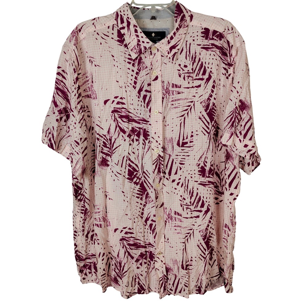 Argyleculture Russell Simmons Mens‎ XXL Shirt Strawberry Ice Cream Palm costal